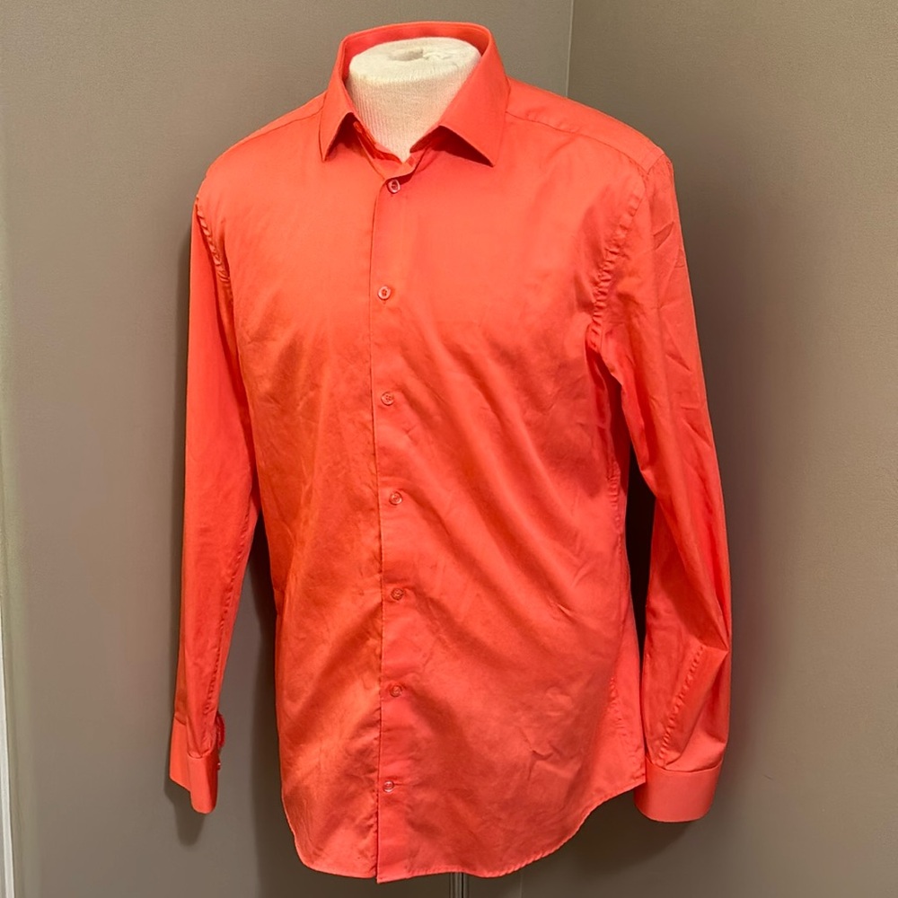 Strauss Long Sleeve Button Up Shirt Size 16.5/42